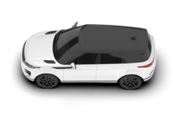 blanco suv en transparente antecedentes. 3d representación - ilustración png