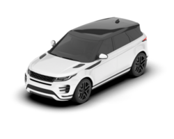 vit sUV på transparent bakgrund. 3d tolkning - illustration png