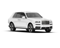 Weiß suv auf transparent Hintergrund. 3d Rendern - - Illustration png