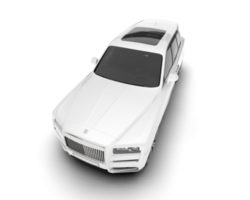 blanco suv en transparente antecedentes. 3d representación - ilustración png