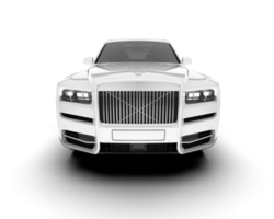 White SUV on transparent background. 3d rendering - illustration png