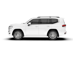 Weiß suv auf transparent Hintergrund. 3d Rendern - - Illustration png