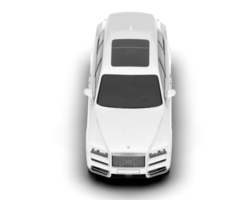 White SUV on transparent background. 3d rendering - illustration png