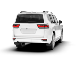 Weiß suv auf transparent Hintergrund. 3d Rendern - - Illustration png