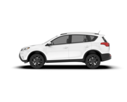 blanco suv en transparente antecedentes. 3d representación - ilustración png