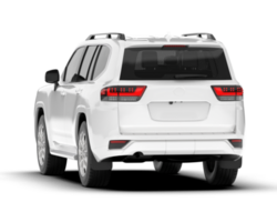 blanco suv en transparente antecedentes. 3d representación - ilustración png