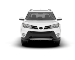 Weiß suv auf transparent Hintergrund. 3d Rendern - - Illustration png