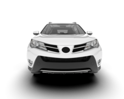 Weiß suv auf transparent Hintergrund. 3d Rendern - - Illustration png