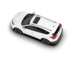 blanco suv en transparente antecedentes. 3d representación - ilustración png