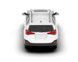 Weiß suv auf transparent Hintergrund. 3d Rendern - - Illustration png