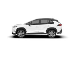 blanco suv en transparente antecedentes. 3d representación - ilustración png