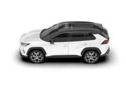 bianca suv su trasparente sfondo. 3d interpretazione - illustrazione png