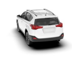 blanco suv en transparente antecedentes. 3d representación - ilustración png