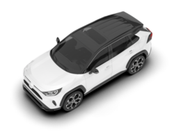 blanco suv en transparente antecedentes. 3d representación - ilustración png