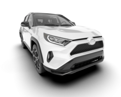 blanco suv en transparente antecedentes. 3d representación - ilustración png