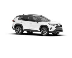 Weiß suv auf transparent Hintergrund. 3d Rendern - - Illustration png