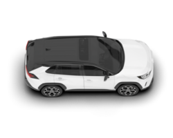 Weiß suv auf transparent Hintergrund. 3d Rendern - - Illustration png