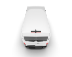 White van on transparent background. 3d rendering - illustration png