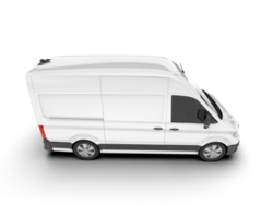 White van on transparent background. 3d rendering - illustration png