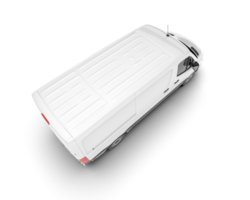 White van on transparent background. 3d rendering - illustration png