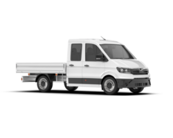 White van on transparent background. 3d rendering - illustration png