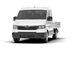 White van on transparent background. 3d rendering - illustration png