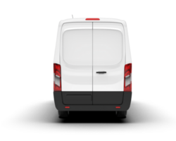 White van on transparent background. 3d rendering - illustration png