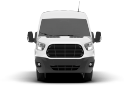 White van on transparent background. 3d rendering - illustration png