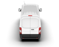 White van on transparent background. 3d rendering - illustration png