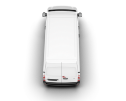 White van on transparent background. 3d rendering - illustration png