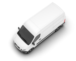 blanco camioneta en transparente antecedentes. 3d representación - ilustración png