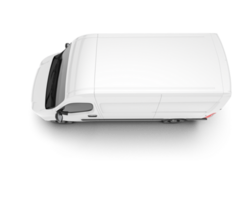 White van on transparent background. 3d rendering - illustration png