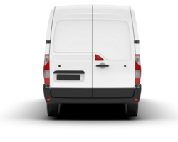White van on transparent background. 3d rendering - illustration png