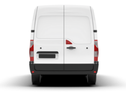 White van on transparent background. 3d rendering - illustration png