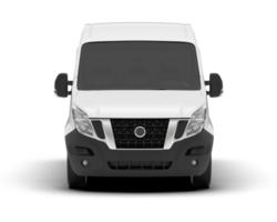 White van on transparent background. 3d rendering - illustration png