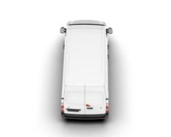 White van on transparent background. 3d rendering - illustration png