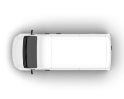 bianca furgone su trasparente sfondo. 3d interpretazione - illustrazione png
