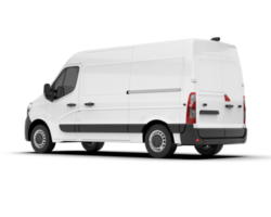 White van on transparent background. 3d rendering - illustration png