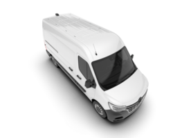 vit skåpbil på transparent bakgrund. 3d tolkning - illustration png