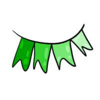 Multicolored festive flags-garland. png