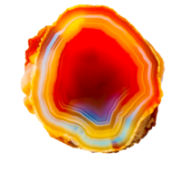 naranja rock cristal generativo ai png