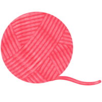 rosa ull garn boll , boll av stickning tråd, boll av ull , stickning ull boll png