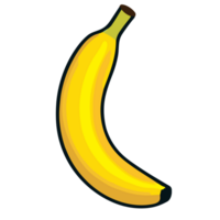 banana transparente plano de fundo,ai generativo png