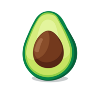 avocado trasparente sfondo ,ai generativo png