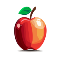 Pomme transparent arrière-plan, ai génératif png