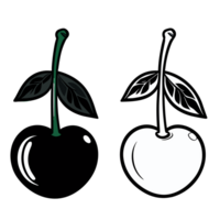 Cherry transparent background ,AI Generative png