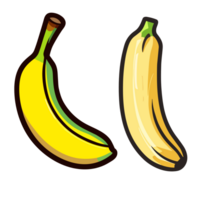 banana transparente plano de fundo,ai generativo png