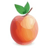 Pomme transparent arrière-plan, ai génératif png