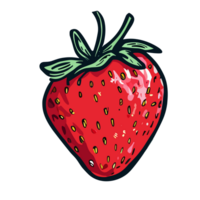 Strawberry transparent background,AI Generative png