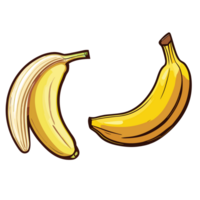 banana transparente plano de fundo,ai generativo png